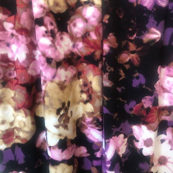 Lauren Ralph Lauren V Neck Empire Waist Floral Sheath Dress Career, Wedding Gues - Picture 9 of 16